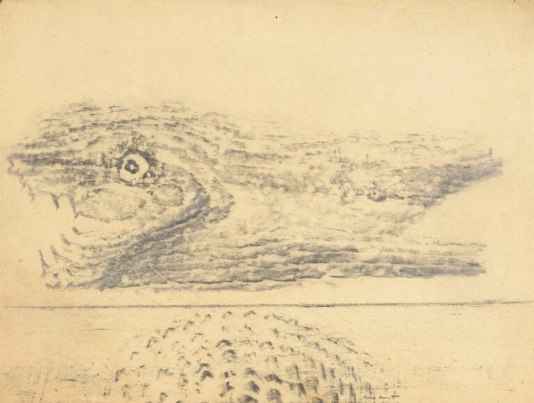 Max ERNST (1891-1976) - Poisson (Histoire naturelle), c. 1940 - Frottage, fusai…