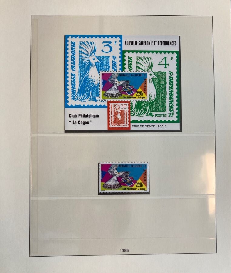 Nouvelle-calédonie - Une collection très avancée dans 2 albums Lindner de 1953…