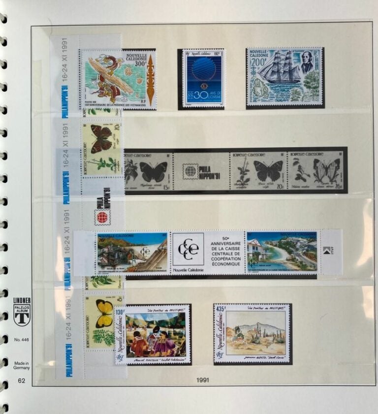 Nouvelle-calédonie - Une collection très avancée dans 2 albums Lindner de 1953…