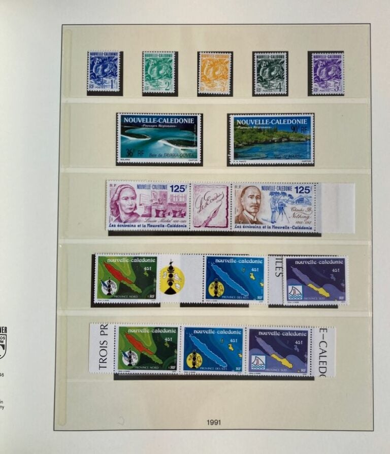 Nouvelle-calédonie - Une collection très avancée dans 2 albums Lindner de 1953…