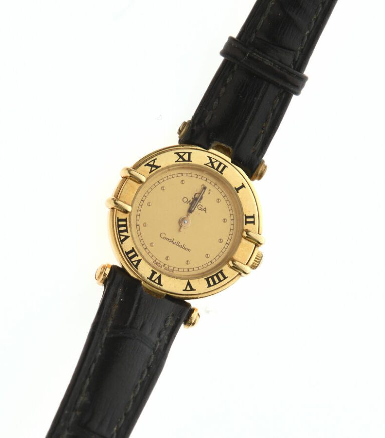 Omega Constellation. Montre bracelet de dame Oméga or jaune 18 carats 750 0/00…