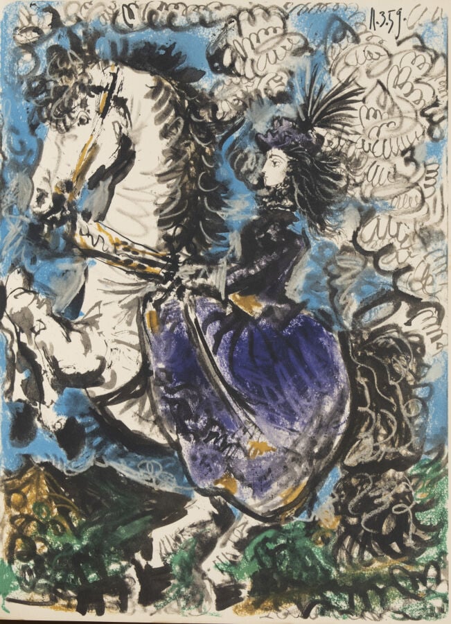 Pablo PICASSO (d'après) (1881-1973) Amazones, 1959 - Ensemble de 3 lithographie…