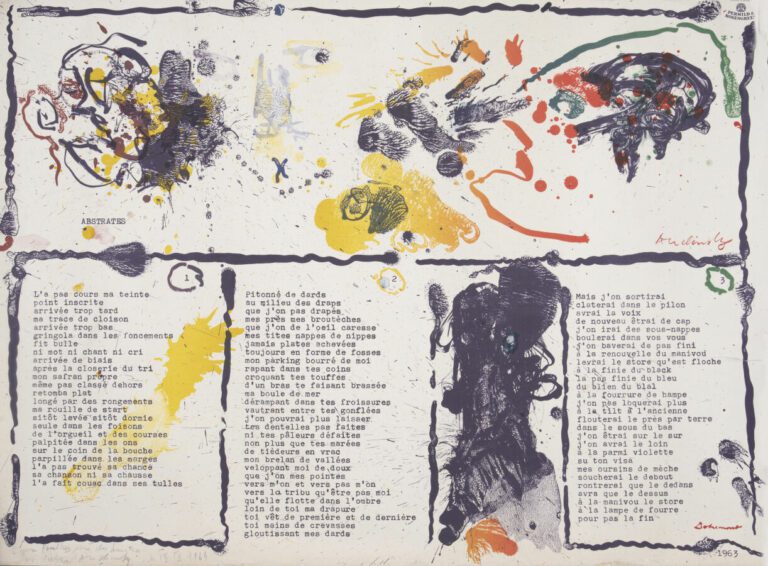 Pierre ALECHINSKY (1927-) - Abstraites, 1963 - Lithographie en couleurs, signée…