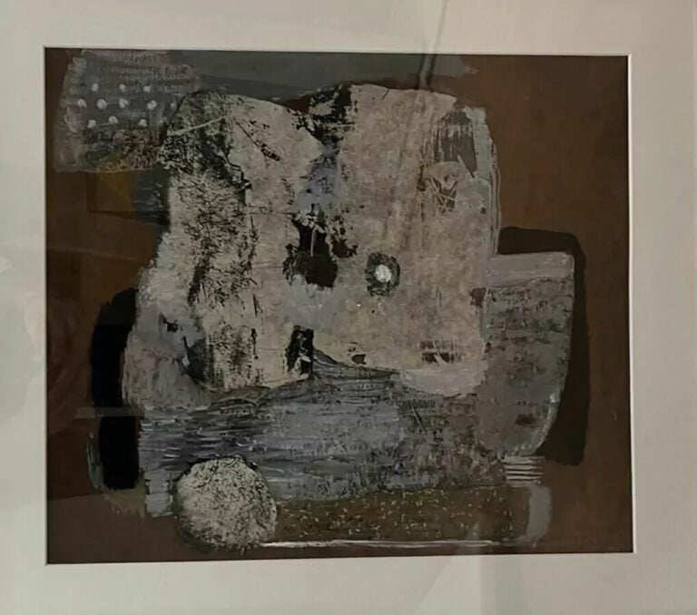 Pierre GRIMM (1898-1979) - Abstraction - Collage et technique mixte sur carton…