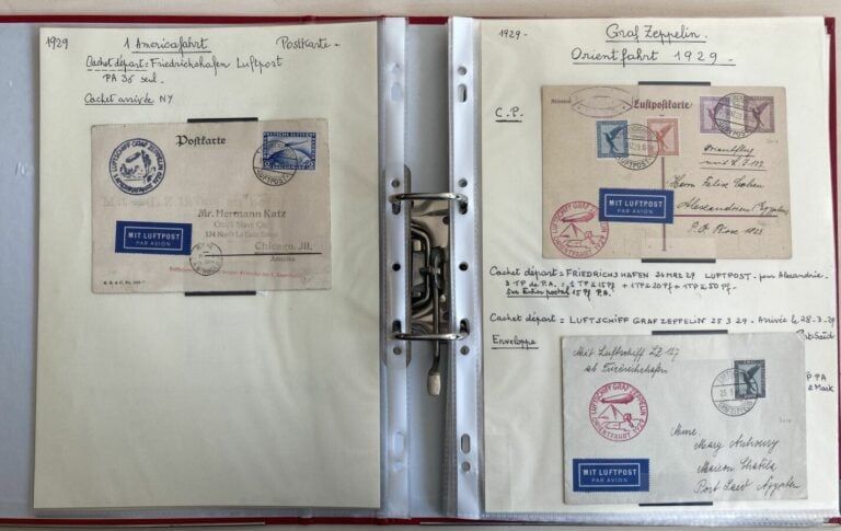 Poste aérienne - Lot de 41 Zeppelins
