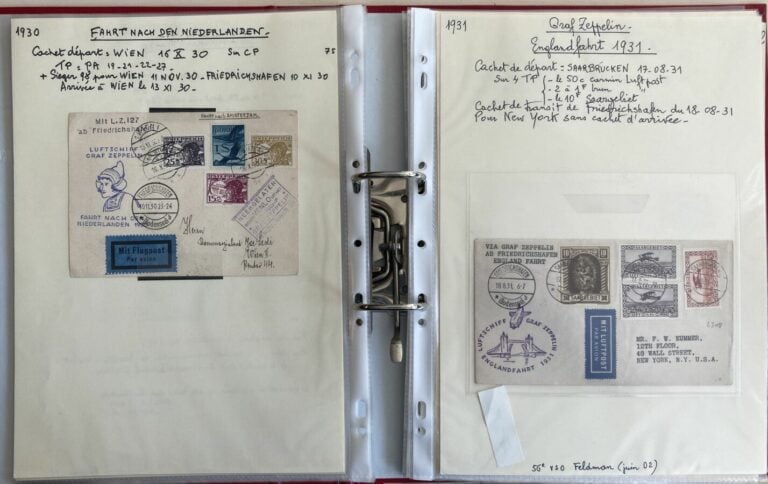 Poste aérienne - Lot de 41 Zeppelins