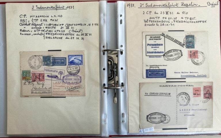 Poste aérienne - Lot de 41 Zeppelins
