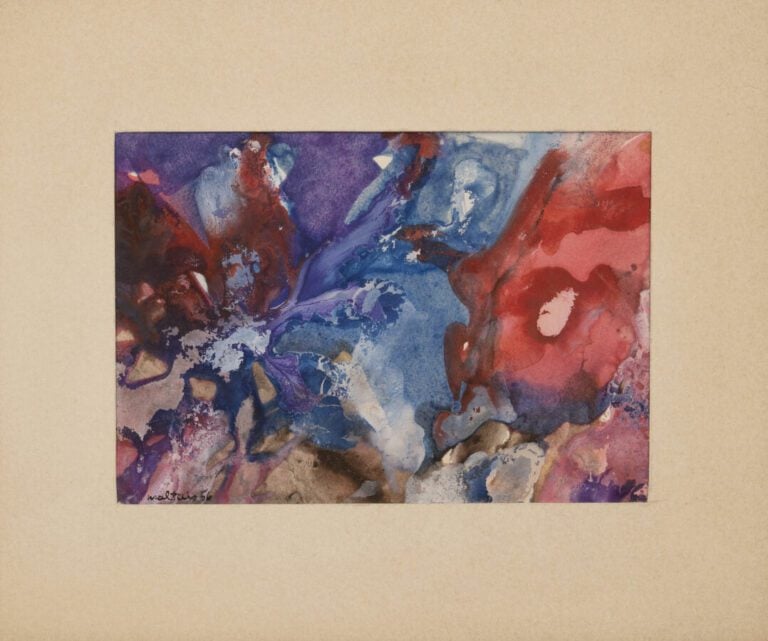 Robert DROGUET (1929-2005) - Composition - Gouache et collage sur papier, signé…