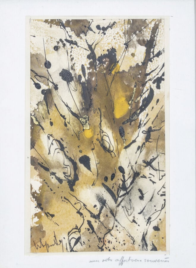 Robert WOGENSKY (1919-2019) - Composition, 1964 - Encre sur papier, signée, dat…