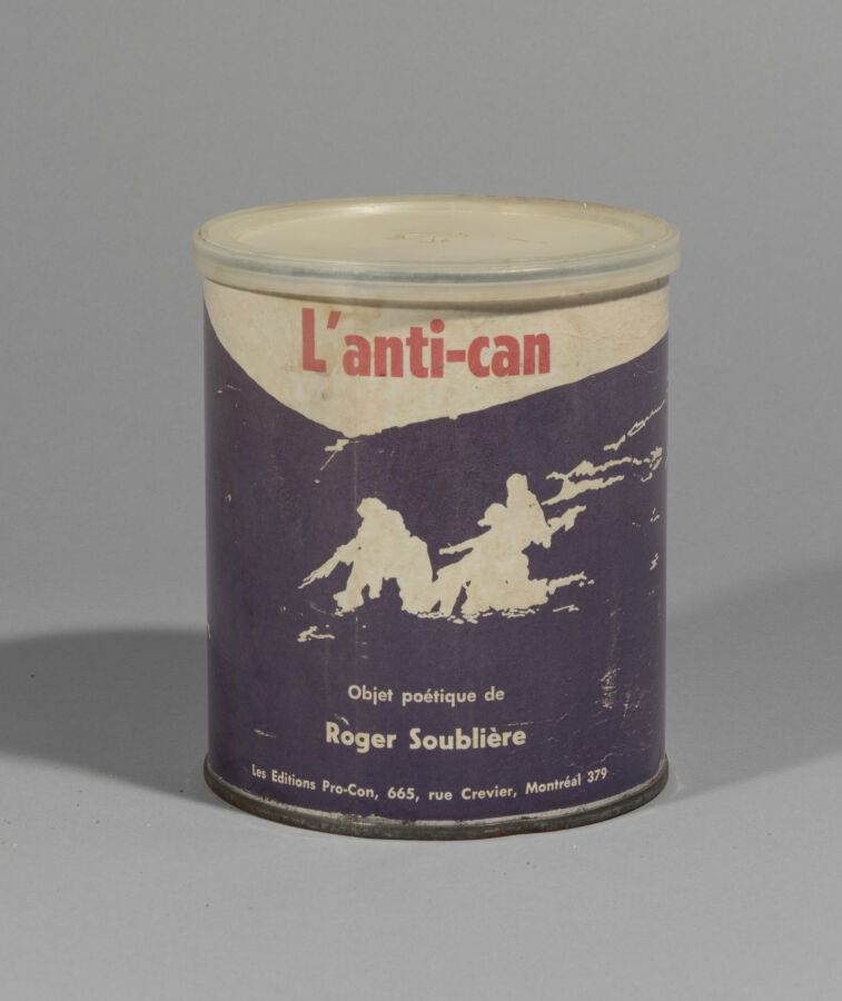 Roger SOUBLIERE - (actif au XXème siècle) - L'anti-can, 1969 objet poétique - B…