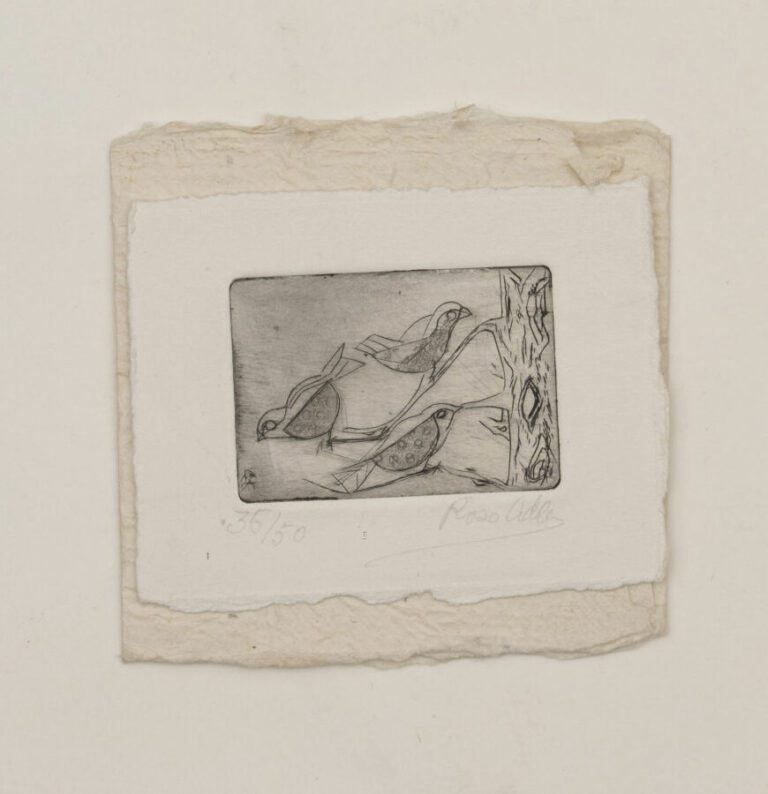 Rose ADLER (1890-1959) - Oiseaux - Eau-forte sur vélin, signée et numérotée 36/…