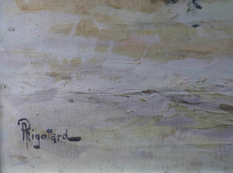 Alexandre RIGOTARD (1871-1944) - Le port d'Alger (?) - Huile sur toile - Signée…