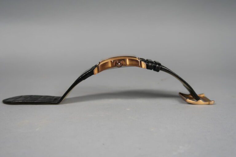 CERRUTI - Montre bracelet d'homme 1881, boitier en acier doré, cadran à fond no…