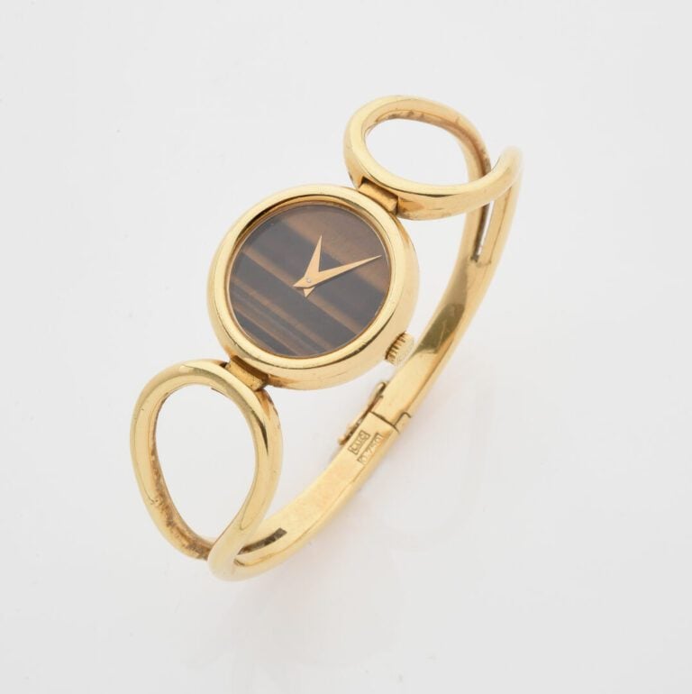 CHOPARD Genève - Montre bracelet de dame en or jaune (750), boîtier rond - Cadr…