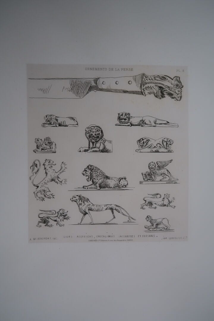COLLINOT (E.) BEAUMONT (A. de) : - Ornements de la Perse - Recueil de Dessins p…