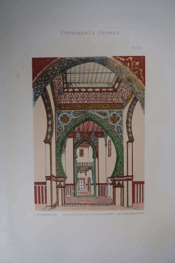 COLLINOT (E.) BEAUMONT (A. de) : - Ornements des Arabes - Recueil de Dessins po…