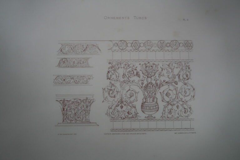 COLLINOT (E.) BEAUMONT (A. de) : - Ornements turcs - Recueil de Dessins pour l'…