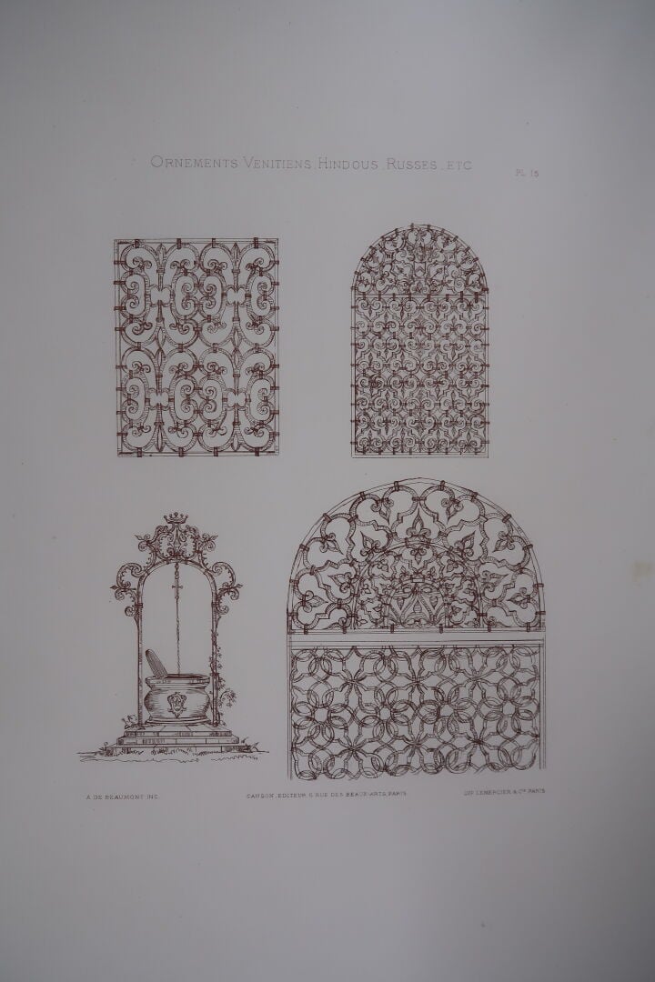 COLLINOT (E.) BEAUMONT (A. de) : - Ornements vénitiens, hindous, russes, etc ..…