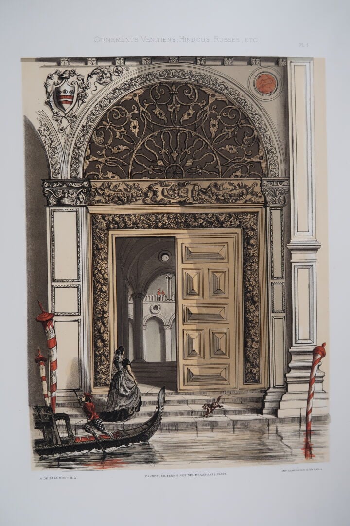 COLLINOT (E.) BEAUMONT (A. de) : - Ornements vénitiens, hindous, russes, etc ..…