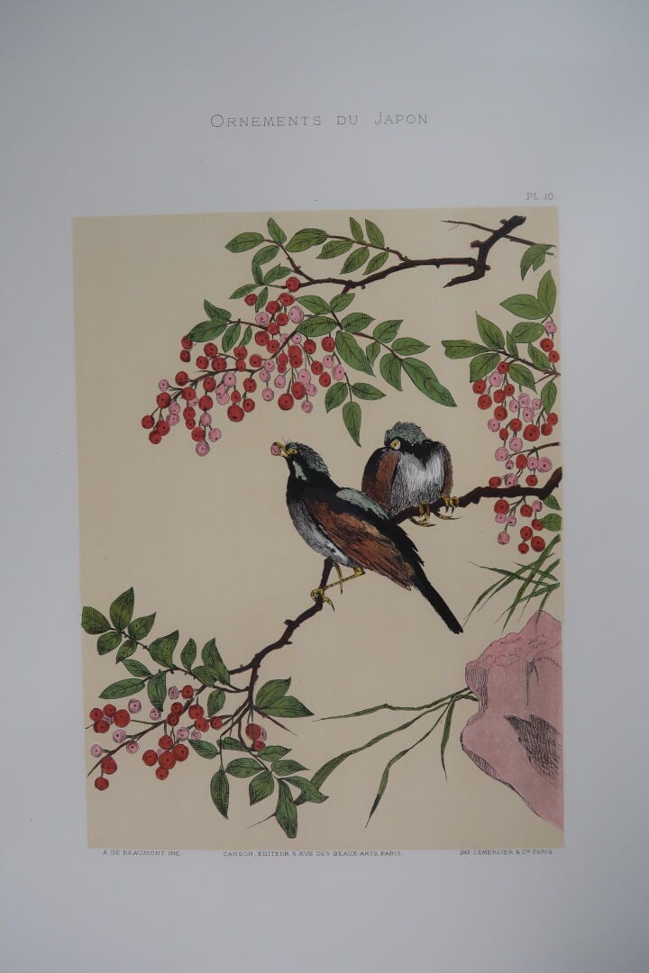 COLLINOT (E.) & BEAUMONT (A. de). - Ornements du japon. - Recueil de Dessins po…