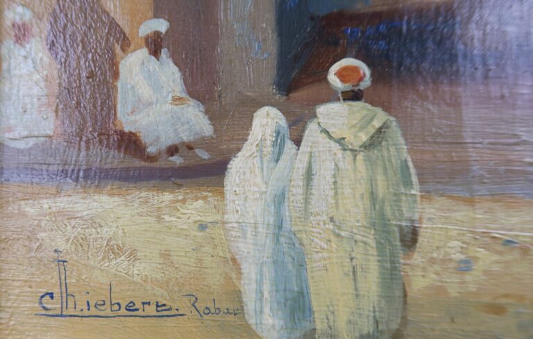 Charles LIEBERT (XIX-XXe siècles) - Rabat, Fès (x2), Biskra - Suite de quatre h…