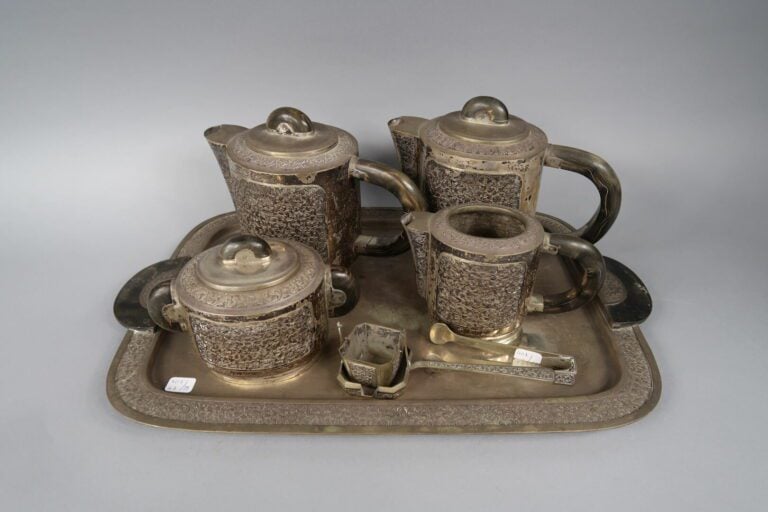 Chine, pour le marché extérieur - Service à thé et à café en argent (925) compr…
