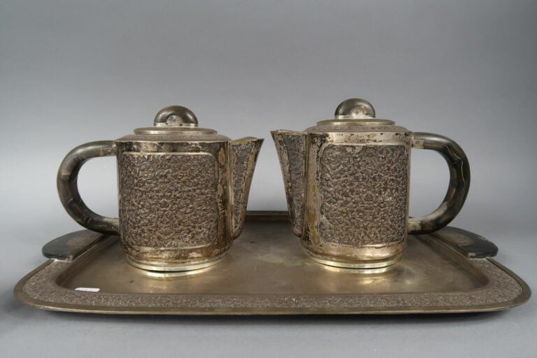 Chine, pour le marché extérieur - Service à thé et à café en argent (925) compr…