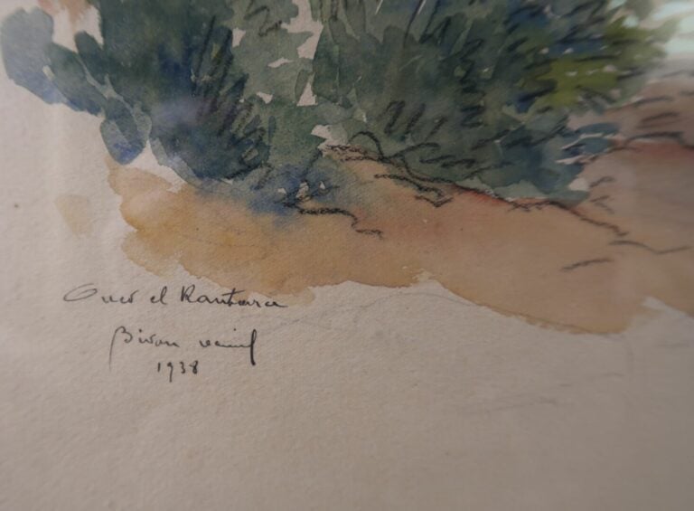 Daniel BIDON (XXe siècle) - Oued, El kantara - Aquarelle - Signée, située et da…