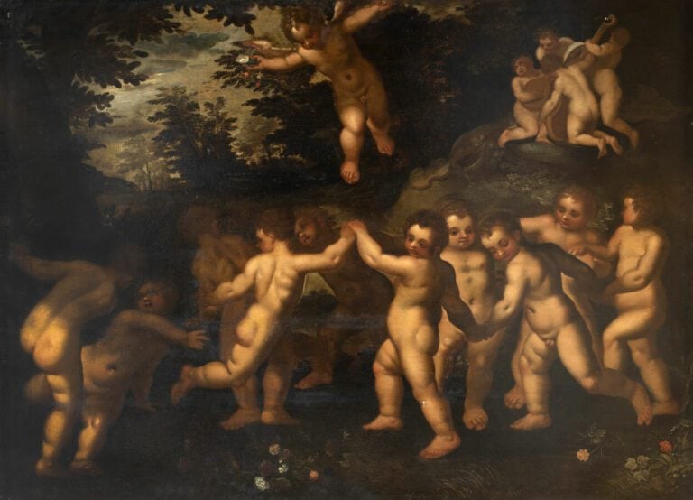 Ecole FLAMANDE vers 1600, entourage d'Hendrick van BALEN - La Danse des putti -…
