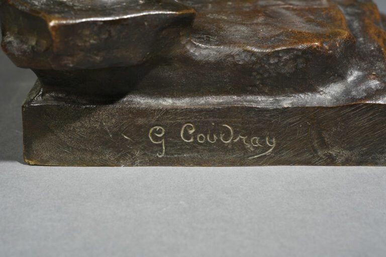Georges Charles COUDRAY (1862-1932) - La fille d'Assouan - Epreuve en bronze à…