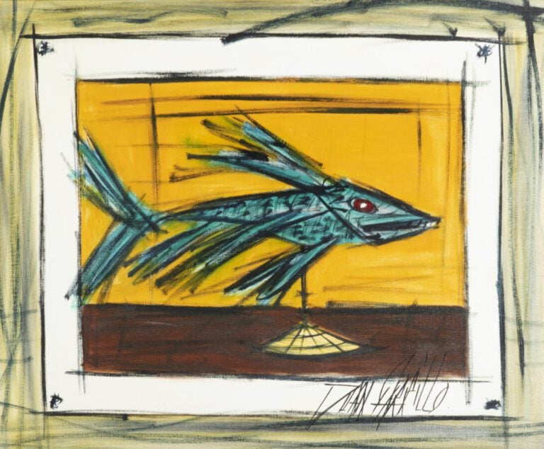 Juan CARRILLO (1937) - Poisson - Huile sur toile, signé en bas à droite - 60 x…