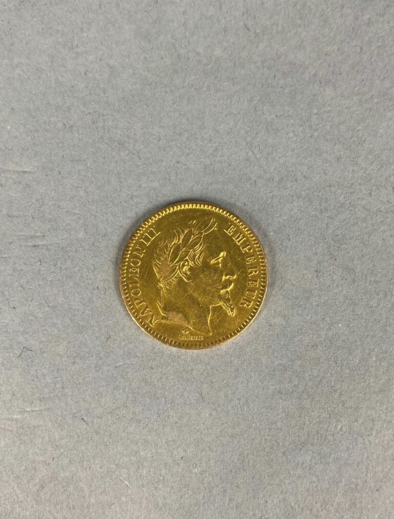 Pièce de 20 francs or 1864 - Poids : 6.4 g