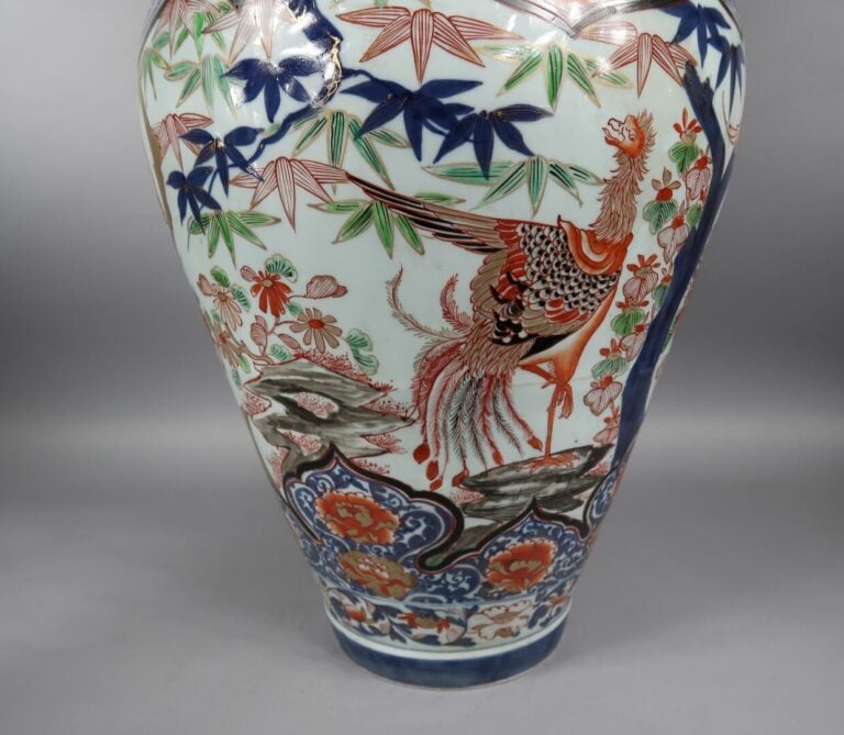 SAMSON - Fin XIXe siècle - Importante potiche couverte en porcelaine décorée en…