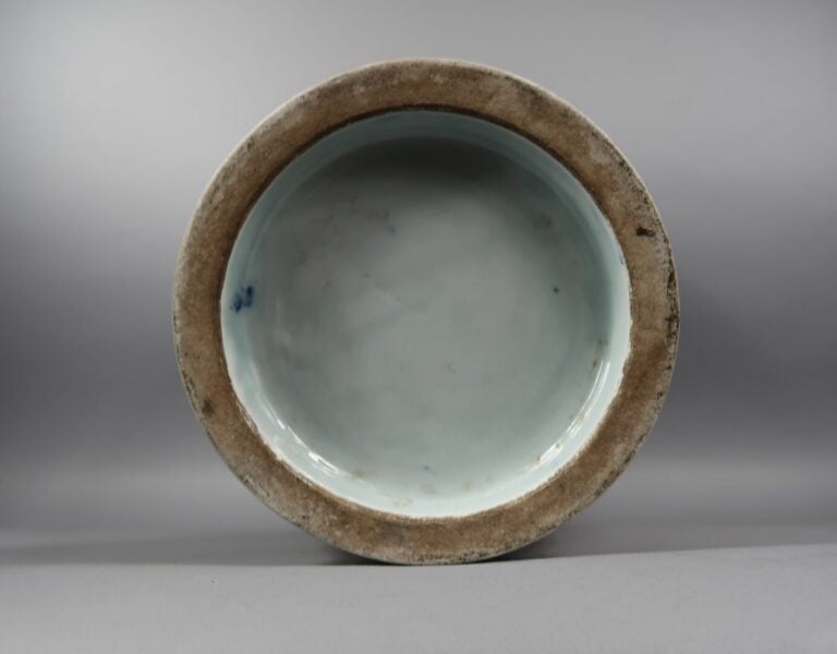 SAMSON - Fin XIXe siècle - Importante potiche couverte en porcelaine décorée en…