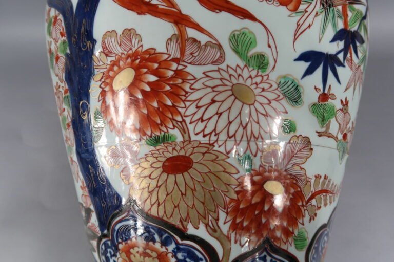 SAMSON - Fin XIXe siècle - Importante potiche couverte en porcelaine décorée en…