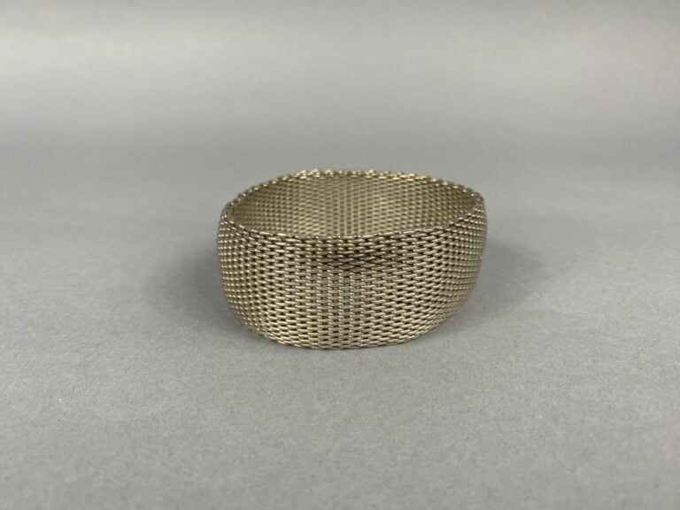 TIFFANY & Co - Bracelet Somerset en argent (925) à maille souple - Signé - Poid…