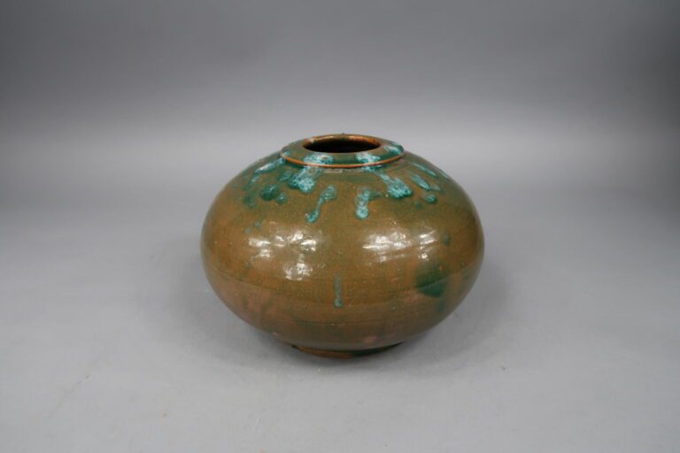 Georges DE BARDYERE (1883-1941) - Vase en céramique de forme boule à glaçure ve…