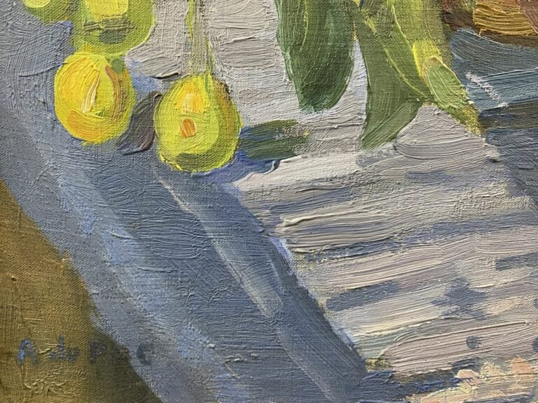 A DU PAC (XXe siècle) - Nature morte à la corbeille de fruits et au pichet - Hu…