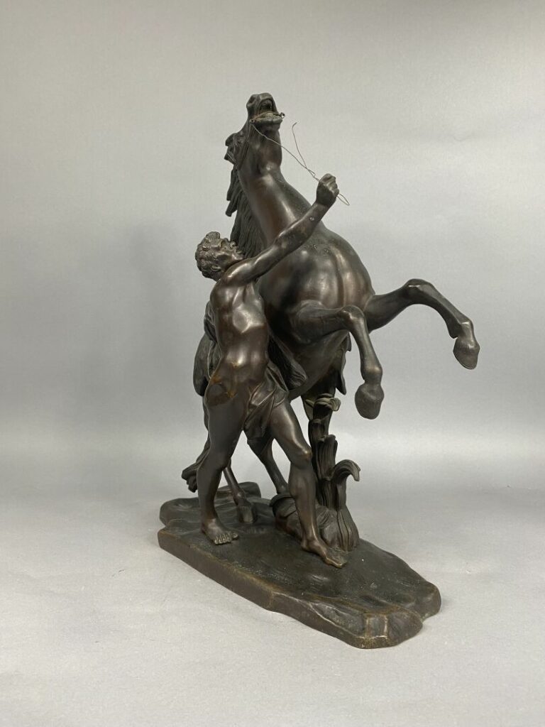 D'après Guillaume COUSTOU (1677-1746) - Cheval de Marly - Epreuve en bronze à p…