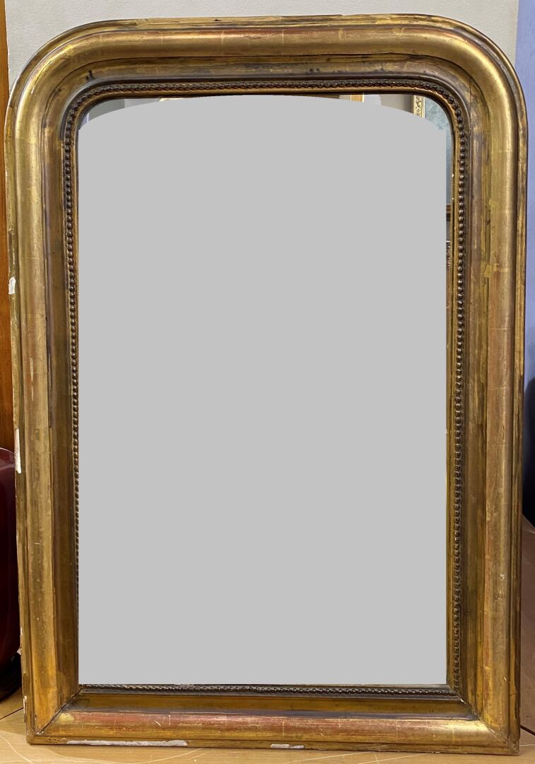 Miroir en bois doré - Epoque Louis-Philippe - 94 x 68 cm