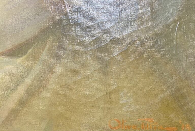 Ecole du XXe siècle - La mariée - Huile sur toile - Signature en bas à droite -…