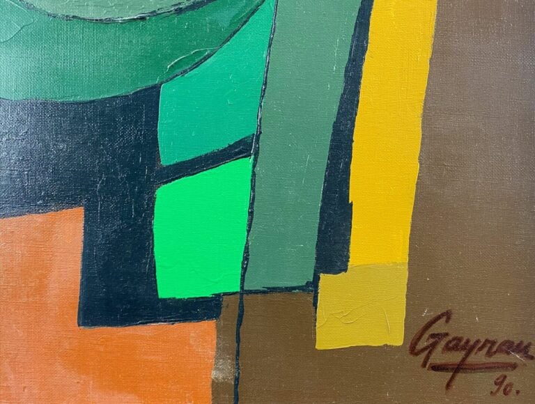 GAYRAU (XXe siècle) - Composition - Huile sur toile, signée en bas à droite - 7…