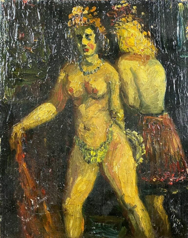 Ecole du XXe siècle - Danseuse - Huile sur panneau - 35 x 27.5 cm - - PAS D'ENV…