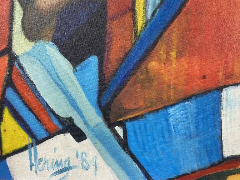 HERING (XXe siècle) - Jeune enfant - Huile sur toile signée en bas à gauche et…