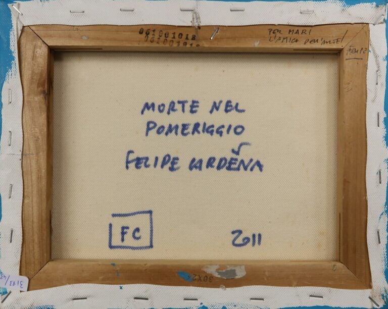 Felipe CARDENA (XXe siècle) - Morte nel Pomeriggio - Technique mixte, collage -…