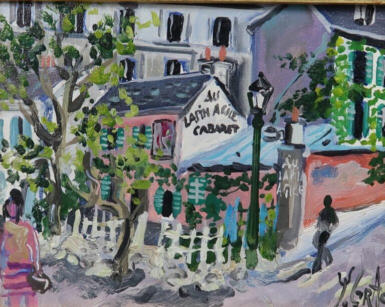 Yvon GRAC (1945) - Paris Montmatre - Huile sur toile, signée en bas à droite -…