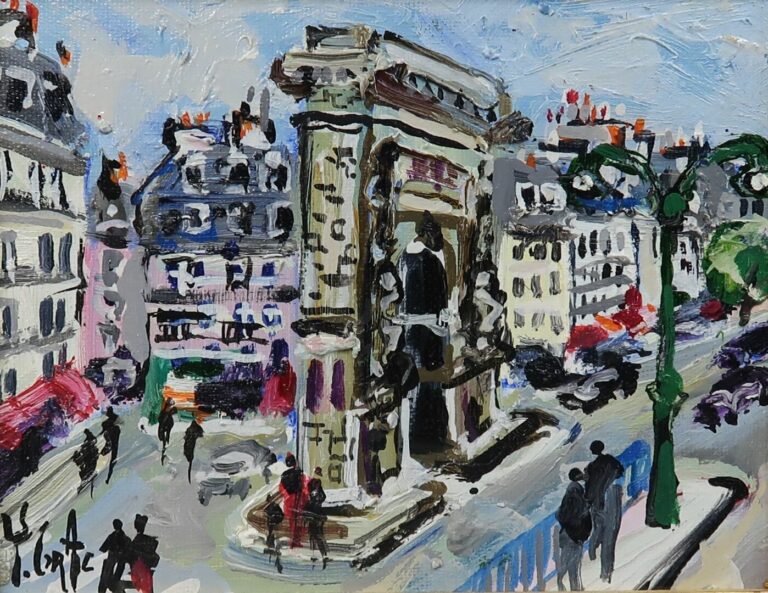 Yvon GRAC (1945) - Paris Porte Saint Denis - Huile sur toile, signée en bas à g…