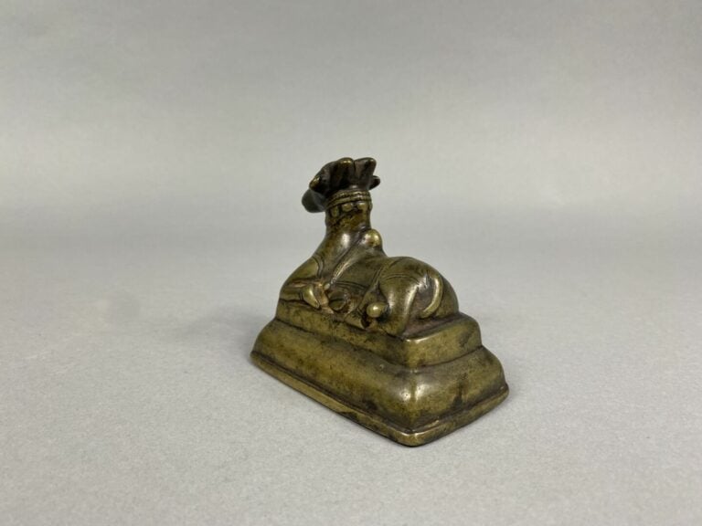 INDE - Sujet en bronze patiné figurant une vache sacrée - - PAS D'ENVOI POSTAL…