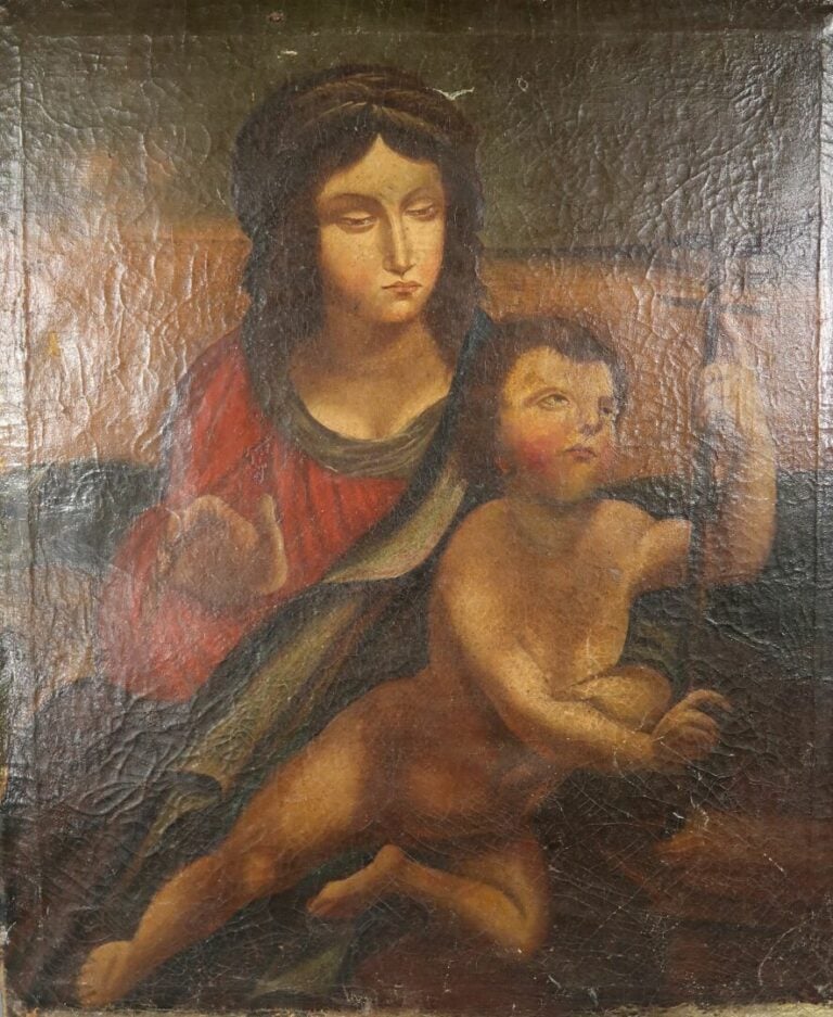 Mannette comprenant divers tableaux