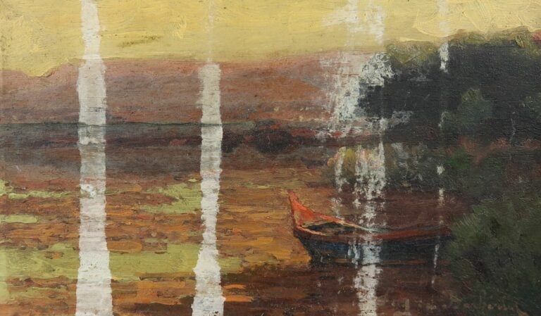 Mannette comprenant divers tableaux